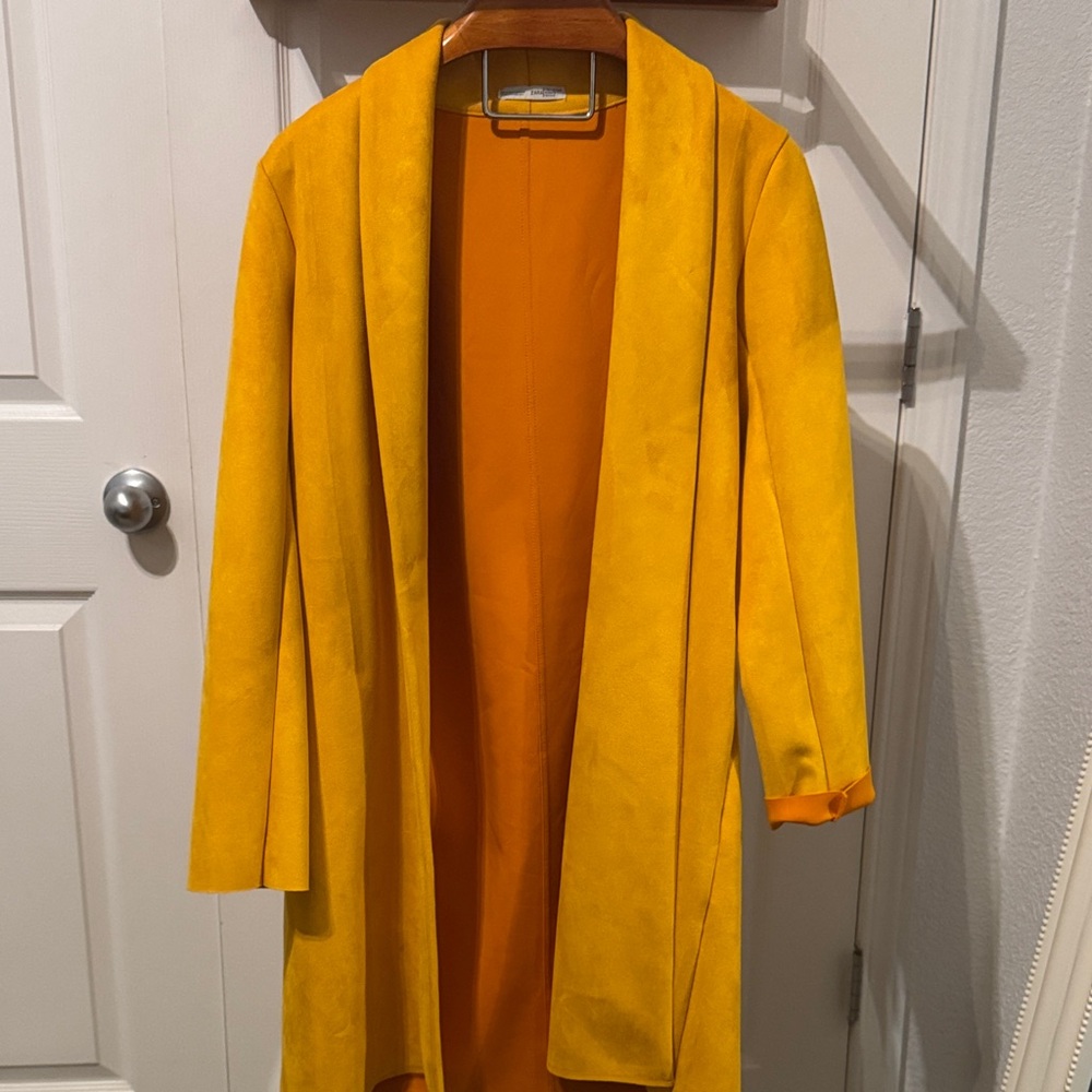 Zara Vibrant Yellow Trench Coat